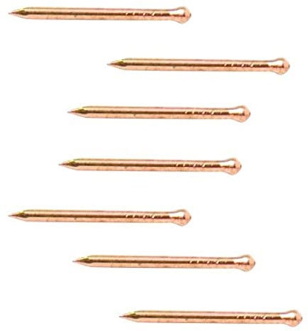 Bulk Hardware BH03595 Chiodo Rivestito in Rame per Pannelli Duri, Quantità 25 G, 19 mm, Bianco, Set di 25