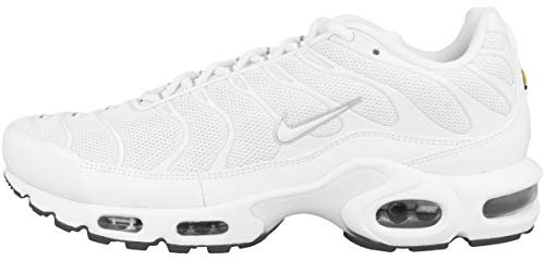 NIKE Herren Air Max Plus Fitnessschuhe, White White Black Cool Grey 604133 139, 44 EU