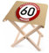 Lustapotheke® Klapphocker aus Holz zum Geburtstag für 60 jährige mit Wunschname - Altersruhesitz -