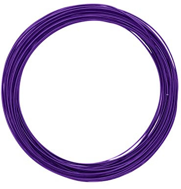 Vaessen Creative 24239-017 Aludraht Schmuck, Biegsam, Aluminium, violett, 1 mm x 10 m