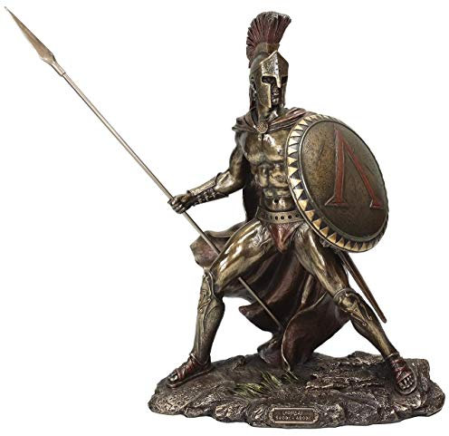 UNICORN STUDIO König des griechischen Militärs Leonidas, Bronze-Finish
