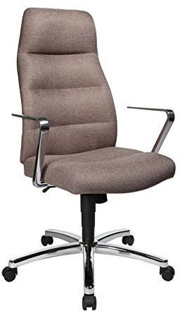 Topstar NC79RDC8 Chefsessel Chairman, 63 x 64 x 124, stoff graubraun
