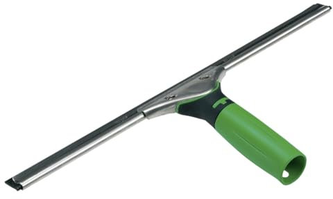 UNGER Fensterreiniger ErgoTec Hard (Länge 55 cm, Fensterabzieher, Harter Wischergummi, ideal für warme Temperaturen) ES55H