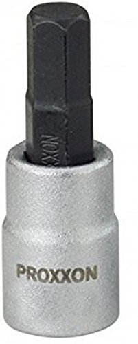 PROXXON 23 479 Vaso y Punta Hexagonales de 1/2, Tamaño HX 8mm, Longitud Total 55mm, multicolor