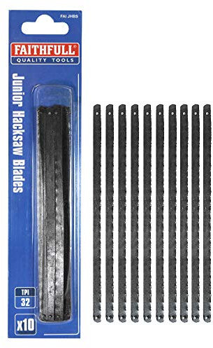 Faithfull Junior Hacksaw Blades (10 Packs of 10 Blades) FAIJHB