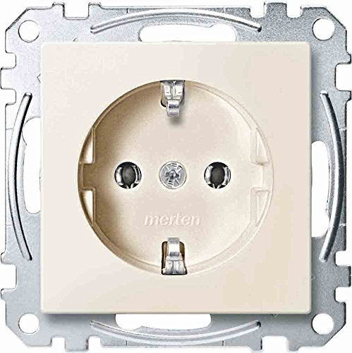 Merten MEG2301-0644 SCHUKO-Steckdose, Steckklemmen, weiß, System M