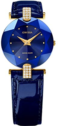 Jowissa Damen-Armbanduhr XS Facet Strass Analog Leder J5.011.M