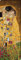 1art1 Kunstdruck auf Leinwand Der Kuss Gustav Klimt 1 teiliges mehrfarbiges Canvasbild mit Keilrahmen als Wohnung Dekoration für Ihr Zuhause in Größe 150 x 50 cm
