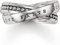 THOMAS SABO 3 Mehrfachring Glaube, Liebe, Hoffnung 925 Sterlingsilber TR1930-001-12