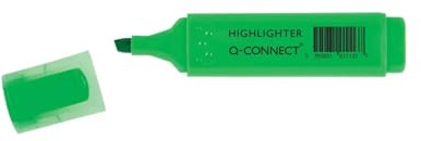Q-Connect Textmarker Pen grün 10 Stück