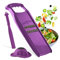 Set Cadeau de Coupe-Légumes Börner Roko PowerLine (3 pièces) • Râpe Fine pour Fruits & Légumes + Porte-Fruits + Éplucheur Universel • Set de Mandoline de Cuisine • Couleur: Violet