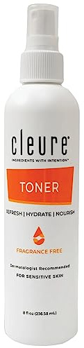 Cleure Hypoallergener alkoholfreier Toner – empfindliche Haut, ideal für zu Akne neigende Haut (237 ml)