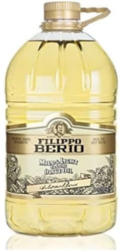Filippo Berio Olive Oil, Mild and Light Olive Oil, Catering, Bulk Large Bottle, 5l