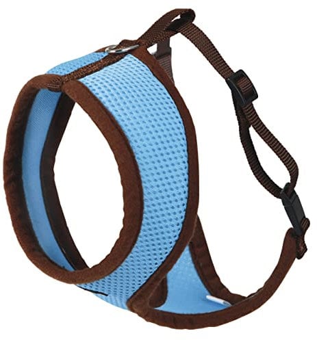 Kerbl Katzengeschirr Active blau (inkl. Leine 120 cm, Material Mesh, Geschirr mit Klickverschluss, Halsumfang 28 cm/Bauchumfang 34-44 cm)