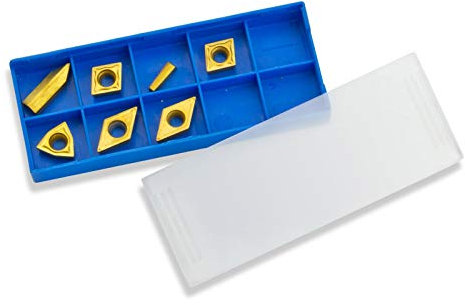 7-teiliges Drehmeißel Wendeplatten Set 8x10 mm in Systembox passend für Art. 18493