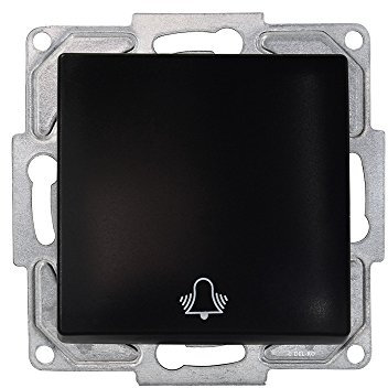 Gunsan Visage Taster Glocke Klingel Unterputz Schwarz