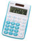 Genie 120 B 8-stelliger Taschenrechner (Dual-Power (Solar und Batterie); kompaktes Design) 1 Stück; blau