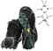 Slidefix Schuhspikes mit Edelstahl Zähne Noppen, Klampen, Eisspikes, Schuhkralle Spikes als Schneekette für den Schuh oder Stiefel in Power, 8 Spikes Anti rutsch Hilfe, Wandern, Nagelschuhe Gr. 35-44.