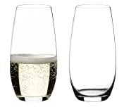 RIEDEL The O Wine Tumbler Champagnerglas, 2er Set,Klares Kristallglas, maschinell gefertigt