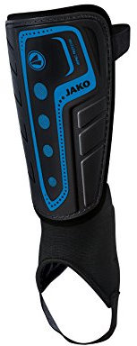 Jako Schienbeinschoner Dynamic Classic Hartschale ohne Knöchelschutz, Schwarz/Blau, XS, 2730