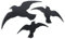 Vogel-Silhouetten 3 Stk., schwarz