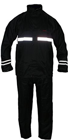 Protectwear Impermeabile Moto Tuta Antipioggia, Nero, Taglia XL