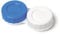 Blue & White Contact Lens Storage Soaking Cases UK Made L & R Marked Lids (1 Case)