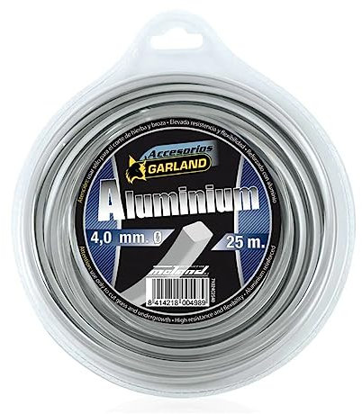 Garland - Dispensador nylon aluminiun redondo 25m diámetro 4,0mm