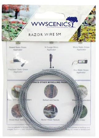 War World Gaming 5 Meters / 16ft of Razor/Barbed Wire