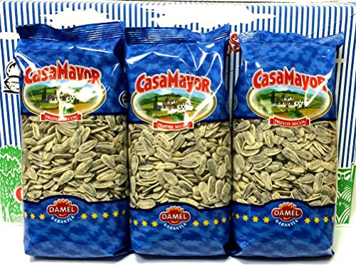 6 x 250 gr geröstete Sonnenblumenkerne / pipas con sal(CASA MAYOR)/GRATIS Versand