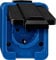 Merten 279075 SCHUKO-Steckdose, blau, SCHLAGFEST