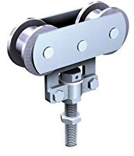 MANTION SA Monture sur Chant Sportub déplacement Droit 150kg-2 Galets Delrin-255D