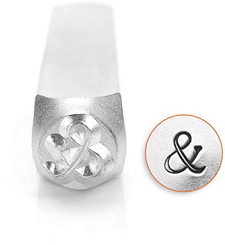 ImpressArt Metal Punch Stamp, Ampersand Symbol 6mm (1/4 Inch), 1 Piece, Steel