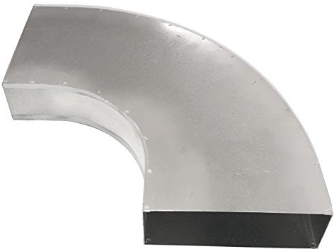 Intelmann Flachkanalbogen 180 mm waagerecht 90° für Flachkanal (100 140 180 220 300)