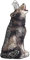 Old World Christmas Howling Wolf Glass Blown Ornament for Christmas Tree