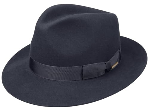 Stetson Penn Bogarthut Fedora-Hut Haarfilz Made in EU Damen und Herren Sommer Winter