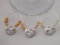 Libby's Market Place Set of 3 Bridesmaid Wine Glass Charms with Gift Bag