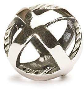 TrollBeads Damen-Bead Bleib Positiv 925 Sterling Silber TAGBE-10019