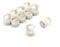 first4magnets™ F4MK12-10 Magnet Expert White Plastic Mini Magnetic Hooks - 1kg Pull ( 12mm Dia x 20mm Tall ) ( Pack of 10 )