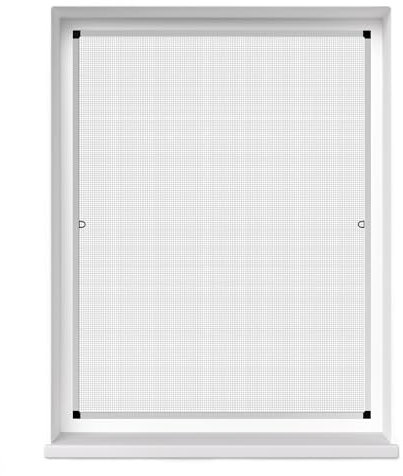 jarolift Profi Line Zanzariera per Finestra, con Telaio in Alluminio Accorciabile, 90 cm x 150 cm (Larghezza x Altezza), Colore Telaio Argento
