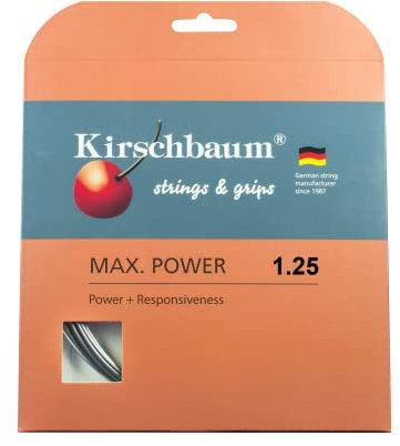 Kirschbaum Saitenset Max Power, Anthrazit, 12 m, 0105260217500010