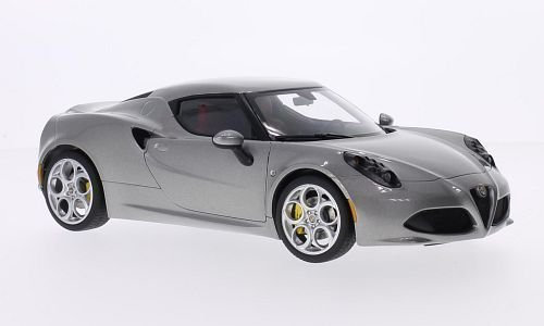Alfa Romeo 4C, metallic-grau, 2013, Modellauto, Fertigmodell, AUTOart 1:18