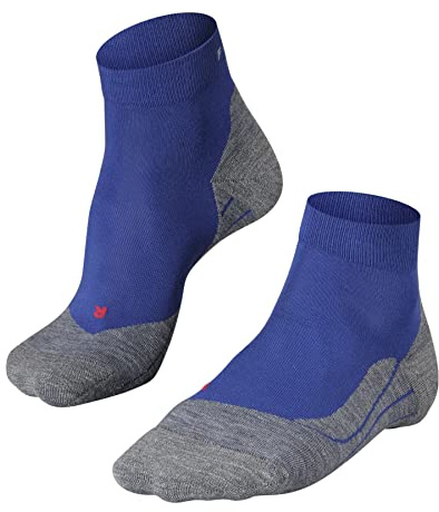 FALKE RU4 Endurance Short M Sso coton anti-ampoule 1 paire, Chaussettes de course Homme, Bleu Athletic Blue 6451, 46-48