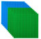 Strictly Briks - Pack de 12 Bases para Construir - Compatibles con Todas Las Grandes Marcas - 15,24 x 15,24 cm - Verde, Azul