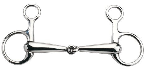 FEELING Baucher-Trense, gleitendes Mundstück Breite 12,5 cm, Stärke 18 mm, Ringe Ø 45 mm, hohl