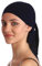 Deresina Headwear Unisex Extra grobes Bambus Bandana, Multifunktionale Kopfbedeckung, Bambus Chemo Kopftuch, weich dreieckiges Bandanas (Shwarz)