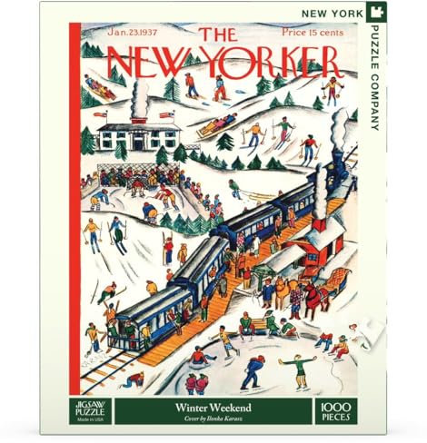 New York Puzzle Company - New Yorker Winter Weekend - 1000 Piece Jigsaw Puzzle by New York Puzzle Company