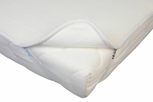 AeroSleep - SafeSleep 3D-Matratzenschoner - Matratzenschutz für Kinder und Baby Matratzen - Wiege - 74 x 58 cm | Stokke Cradle - Freie Atmung - Wärmeregulierung - Antiallergen - Weiß