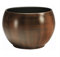 Keramik Blumentopf Bali in Holzdekor Durchmesser 18 cm/Höhe 13 cm