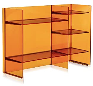Kartell 09910AM Sound-Rack Regalwand, Bambus, Amber, 26 x 53 x 75 cm